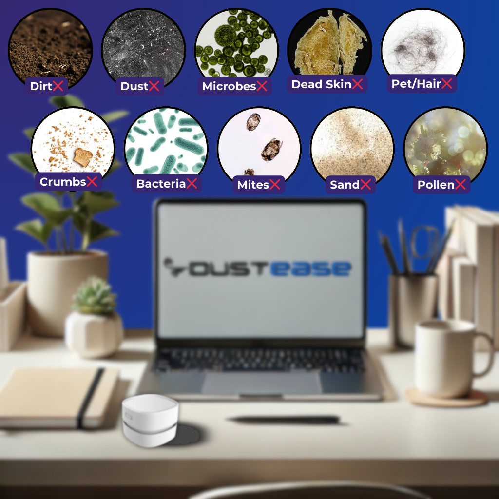 DustEase™ Mini Desktop Vacuum